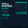 Small Business Ultimate Bundle – 4 Excel Templates (KPI Dashboard, Inventory, Scheduling, Bookkeeping)